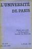 L'UNIVERSITE DE PARIS, 25e ANNEE, NOV. 1909. COLLECTIF