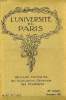 L'UNIVERSITE DE PARIS, 27e ANNEE, OCT. 1911. COLLECTIF