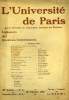 L'UNIVERSITE DE PARIS, 29e ANNEE, N&deg; 2, FEV. 1913. COLLECTIF