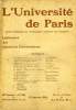 L'UNIVERSITE DE PARIS, 30e ANNEE, N&deg; 216, JAN. 1914. COLLECTIF