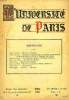 L'UNIVERSITE DE PARIS, 37e ANNEE, FEV. 1925. COLLECTIF