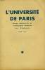 L'UNIVERSITE DE PARIS, JUIN 1932. COLLECTIF
