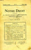 NOTRE DROIT, 1re ANNEE, N&deg; 2, MARS 1925, LA VOIX DE L'ALSACE ET DE LA LORRAINE CROYANTES ET FIDELES. COLLECTIF