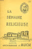 LA SEMAINE RELIGIEUSE, ARCHIDIOCESE D'AUCH, 1974-1977, 49 FASCICULES (INCOMPLET). COLLECTIF