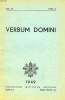 VERBUM DOMINI, VOL. 27, FASC. 2, 1949. COLLECTIF