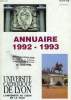 INSTITUT CATHOLIQUE DE LYON, ANNUAIRE 1992-1993. COLLECTIF