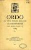ORDO AD USUM INSIGNIS ECCLESIAE CLAROMONTENSIS PRO ANNO SALUTIS 1963. COLLECTIF