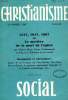 CHRISTIANISME SOCIAL, 75e ANNEE, 1967, N° 11-12. COLLECTIF