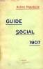 ACTION POPULAIRE, GUIDE SOCIAL, 1907. COLLECTIF