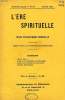 L'ERE SPIRITUELLE, 4e ANNEE, N° 44, FEV. 1931, REVUE PHILOSOPHIQUE MENSUELLE. COLLECTIF