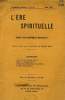 L'ERE SPIRITUELLE, 4e ANNEE, N° 47, MAI 1931, REVUE PHILOSOPHIQUE MENSUELLE. COLLECTIF