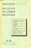 BULLETIN DU COMITE DES ETUDES, N° 20, JAN.-MARS 1958. COLLECTIF