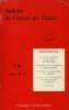 BULLETIN DU COMITE DES ETUDES, N° 60, JAN.-JUIN 1970. COLLECTIF