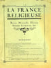 LA FRANCE RELIGIEUSE, 1re ANNEE, N&deg; 1, MARS 1923. COLLECTIF
