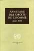 ANNUAIRE DES DROITS DE L'HOMME POUR 1958. COLLECTIF