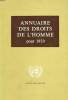 ANNUAIRE DES DROITS DE L'HOMME POUR 1959. COLLECTIF