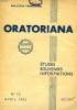 ORATORIANA, 3e ANNEE, N° 10, AVRIL 1933, ETUDES, SOUVENIRS, INFORMATIONS. COLLECTIF