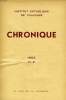 CHRONIQUE, N° 2, 1953. COLLECTIF