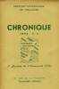 CHRONIQUE, N° 4, 1953. COLLECTIF
