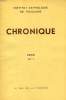 CHRONIQUE, N° 1, 1955. COLLECTIF