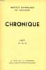 CHRONIQUE, N° 2-3, 1957. COLLECTIF