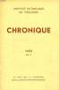 CHRONIQUE, N° 1, 1958. COLLECTIF