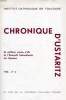 CHRONIQUE, N° 2, 1958, USTARITZ. COLLECTIF