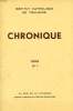 CHRONIQUE, N° 1, 1959. COLLECTIF