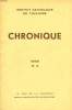 CHRONIQUE, N° 4, 1959. COLLECTIF