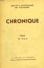 CHRONIQUE, N° 3-4, 1962. COLLECTIF
