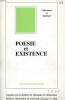 CHRONIQUE, N° 2, 1988, POESIE ET EXISTENCE. COLLECTIF