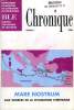 CHRONIQUE, N° 1, 1996, MARE NOSTRUM, AUX SOURCES DE LA CIVILISATION CHRETIENNE. COLLECTIF