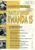 TRAITS D'UNION RWANDA, 15, FORUM POUR LE DIALOGUE REGIONAL. COLLECTIF