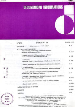 OECUMENISME INFORMATIONS, 1997-2008, 119 NUMEROS. COLLECTIF