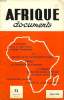 AFRIQUE DOCUMENTS, 1960-1969, 40 NUMEROS (INCOMPLET). COLLECTIF
