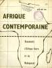 AFRIQUE CONTEMPORAINE, N° 1, AVRIL-MAI 1962, DOCUMENTS D'AFRIQUE NOIRE ET DE MADAGASCAR. COLLECTIF