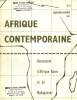 AFRIQUE CONTEMPORAINE, N° 3, SEPT.-OCT. 1962, DOCUMENTS D'AFRIQUE NOIRE ET DE MADAGASCAR. COLLECTIF