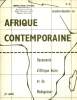 AFRIQUE CONTEMPORAINE, N° 16, NOV.-DEC. 1964, DOCUMENTS D'AFRIQUE NOIRE ET DE MADAGASCAR. COLLECTIF