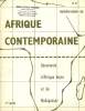 AFRIQUE CONTEMPORAINE, N° 21, SEPT.-OCT. 1965, DOCUMENTS D'AFRIQUE NOIRE ET DE MADAGASCAR. COLLECTIF