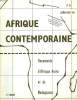 AFRIQUE CONTEMPORAINE, N° 62, JUILLET-AOUT 1972, DOCUMENTS D'AFRIQUE NOIRE ET DE MADAGASCAR. COLLECTIF