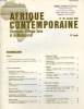 AFRIQUE CONTEMPORAINE, N° 85, MAI-JUIN 1975, DOCUMENTS D'AFRIQUE NOIRE ET DE MADAGASCAR. COLLECTIF