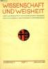WISSENSCHAFT UND WEISHEIT, JAHRGANG 2, HEFT 1, JAN. 1935, VIERTELJAHRESSCHRIFT FUR SYSTEMATISCHE FRANZISKANISCHE PHILOSOPHIE UND THEOLOGIE IN DER ...