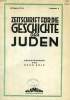 ZEITSCHRIFT FÜR DIE GESCHICHTE DER JUDEN, Nr. 4, 1966. COLLECTIF