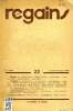 REGAINS, 6e ANNEE, N° 22, HIVER-PRINTEMPS 1939. COLLECTIF