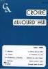 CROIRE AUJOURD'HUI, MAI 1980. COLLECTIF