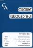 CROIRE AUJOURD'HUI, NOV. 1980. COLLECTIF