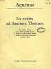 AQUINAS, ANNUS III, N° 1-3, 1960, DE REDITU AD SANCTUM THOMAM. COLLECTIF