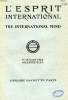 L'ESPRIT INTERNATIONAL, THE INTERNATIONAL MIND, 10e ANNEE, N° 39, 1er JUILLET 1936. COLLECTIF
