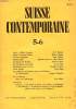 SUISSE CONTEMPORAINE, N° 5-6, MAI-JUIN 1948. COLLECTIF