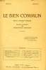 LE BIEN COMMUN, REVUE D'ACTION SOCIALE, MAI 1932. COLLECTIF